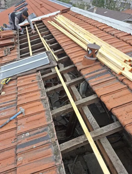 Remplacement des liteaux abîmés